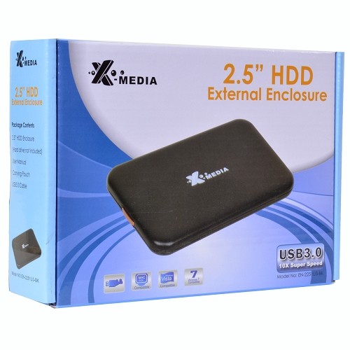 X-MEDIA FR 2.5 USB 2.0 TO IDE ENCLOSURE EN/2000-BK