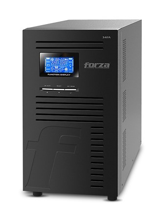 No-Break FORZA FDC-003K - 3000 VA, 2400 W, Negro, Oficina