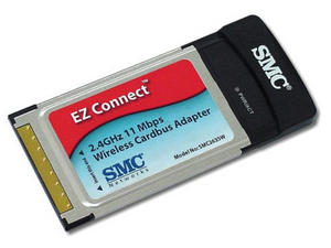 Adaptador PCMCIA marca SMC para redes inalámbricas SMC-2635W , con tecnología 802.11n a 150mbps, frecuencia a 2.4GHz, compatible con el estándar 802.11b y g. (Existencias Limitadas)