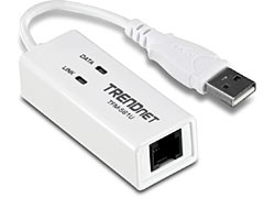 Adaptador de Red TRENDnet - USB, RJ11, Color blanco, 56 Kbit/s