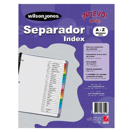 Separador de la A - Z Wilson Jones P1367 - 0.68 kg, Separador