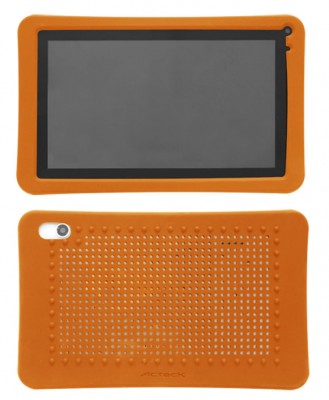 Funda ACTECK FP-100 - 7 pulgadas, Protectora, Naranja, Silicona, Universal