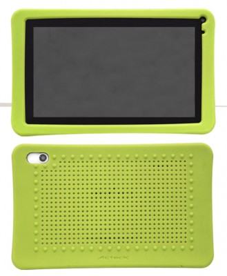 Funda ACTECK FP-100 - 7 pulgadas, Protectora, Verde, Silicona, Universal