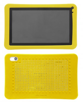 Funda ACTECK FP-100 - 7 pulgadas, Protectora, Amarillo, Silicona, Universal