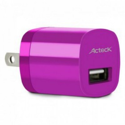 Cargador ACTECK Teck To Go CD-002 - Interior, Corriente alterna, Rosa, 5 V, 50 - 60