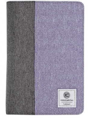 Funda CoolCapital CC-C93021 - 7 pulgadas, Libro, Morado, Universal