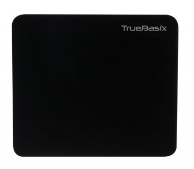 MousePad TRUE BASIX TB-916684 - Negro, Monótono, 180 mm, 2 mm, Tela, De plástico