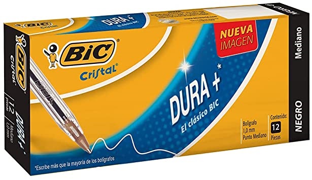 Bolígrafo Negro Dura + Bic 923995/939529 - Negro