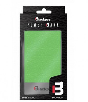Power Bank Blackpcs EPBGR2-5000 - Verde, 5000 mAh