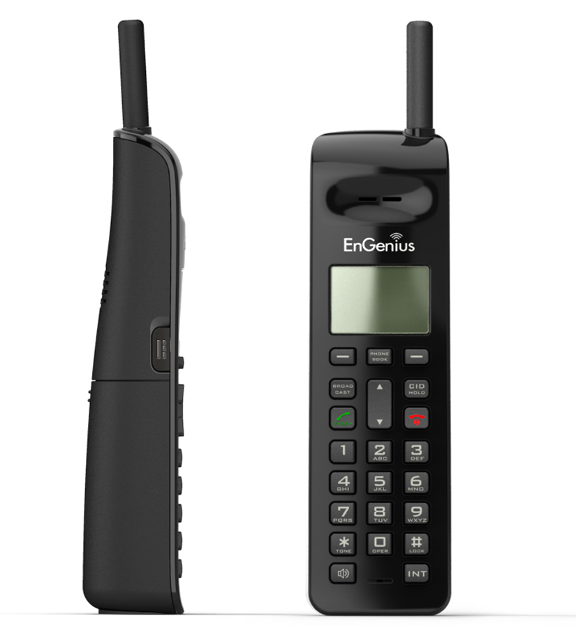 Teléfono digital ENGENIUS - LCD, Negro