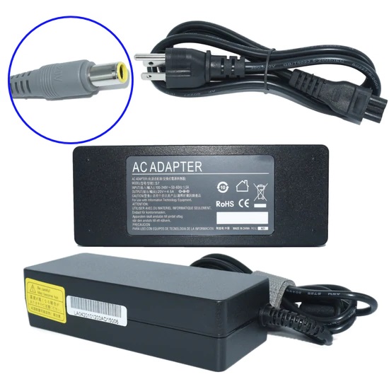 Cargador / Adaptador para Laptop AC-LENOVO-GRIS GENERICO de 90W 20V-4.5A (7.7*5.5) -