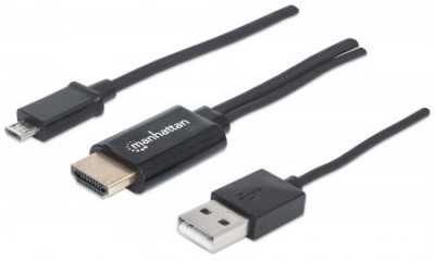 Cable Micro USB MANHATTAN - HDMI + Micro-USB