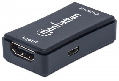 Extencion Video  MANHATTAN 207799 - Negro, HDMI, HDMI, HDMI, Hembra/hembra