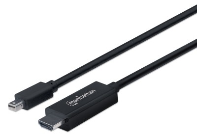 Cable Mini DisplayPort a HDMI MANHATTAN 153225 - 1 m, Mini DisplayPort, HDMI, Negro, Macho/Macho