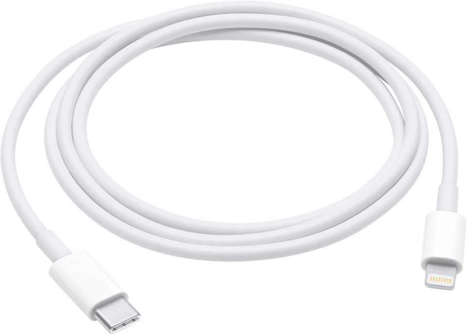 USB-C TO LIGHTNING CABLE APPLE MM0A3AM/A - USB C, Lightning, 1 m, Blanco