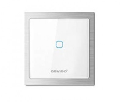Apagador Sencillo ON/OFF Inteligente WiFi Orvibo T20W1Z - Color blanco, Inalámbrica, Wi-Fi
