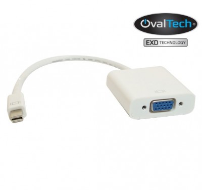 Adaptador Mini DisplayPort  a VGA OVALTECH OVMDP-VGA OVMDP-VGA -