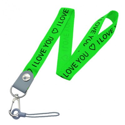 CORREA PARA MEMORIA USB BROBOTIX  I LOVE U VERDE - Verde