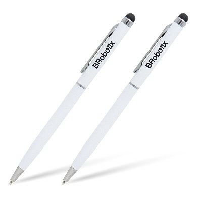 Pluma Stylus Tablet Duopk BROBOTIX 6000397 - Blanco