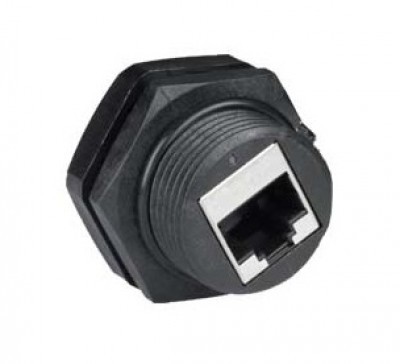 Jack BROBOTIX - RJ-45, Femenino, Negro