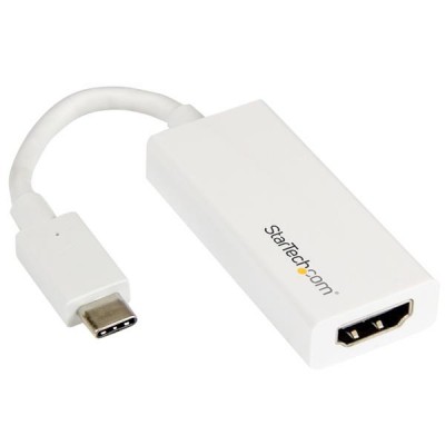 Adaptador de Video USB-C a HDMI  StarTech.com CDP2HDW - Color blanco, HDMI, USB C, HDMI