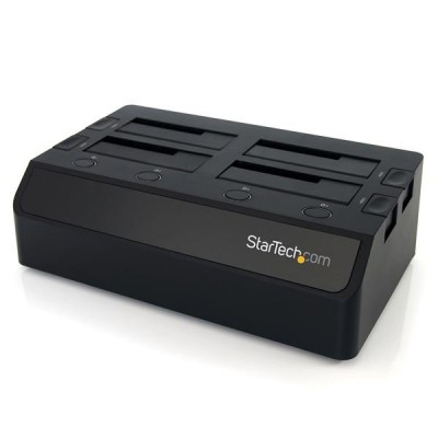 Estación de conexión de disco duro StarTech.com SDOCK4U33 - USB 3.0, 5 Gbit/s, Negro