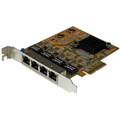 Tarjetas de Red StarTech.com - PCI-E, Ethernet, Amarillo