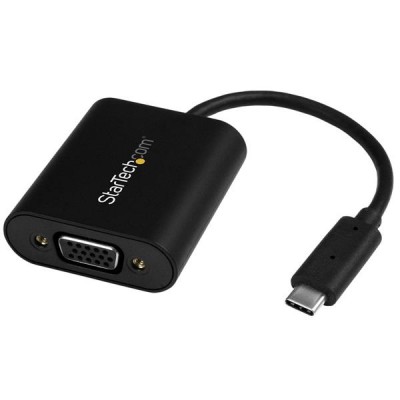 Adaptador de Video Externo USB C a VGA StarTech.com CDP2VGASA - Negro