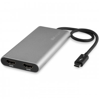 Adaptador de Video Thunderbolt StarTech.com TB32HD24K60 - Plata, USB C, HDMI