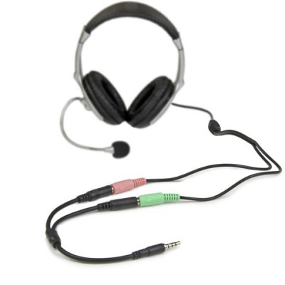 Adaptador de audio StarTech.com MUYHSMFF - USB, Negro