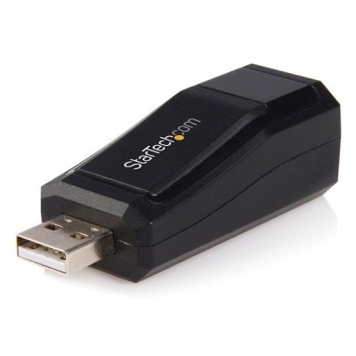 Mini Adaptador de Red StarTech.com USB2106S - Alámbrico, USB, Ethernet, Negro, 10/100 Mbps