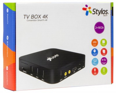 Smart TV box Stylos STVTBX2B - Ethernet, Android 7.1, 2GB, 16GB