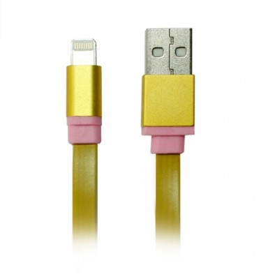 Cable cargador y transmisor de datos GINGA - Oro, Apple, 1 m, Cable cargador