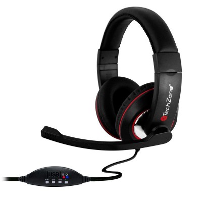 Diadema TECHZONE TZ16AUD01-PC - PC/Juegos, Diadema, Negro, Alámbrico