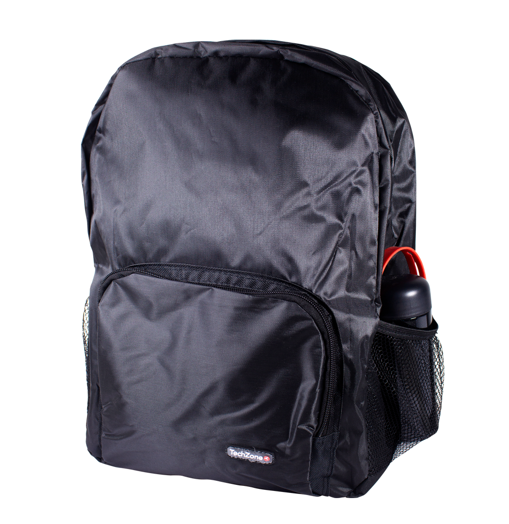 Back pack TechZone Basic - capacidad de 15.6, confeccionado en Nylon. Color negro.