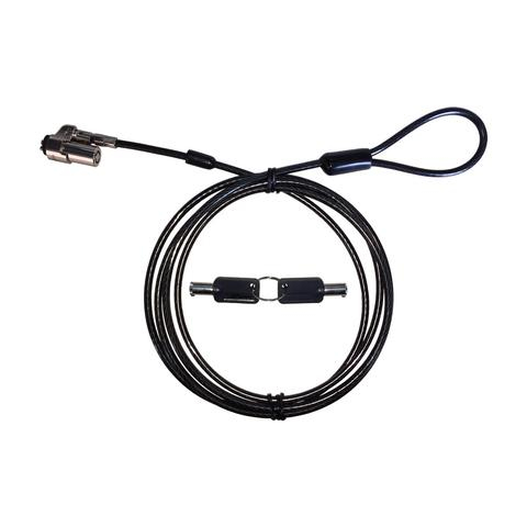 CANDADO DE LLAVE PARA LAPTOP TIPO T V-BAR LONGITUD DE CABLE 1.8 MTS GROSOR DEL CABLE 4mm -