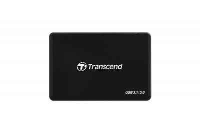 Lector de tarjetas TRANSCEND - USB 3.0 (3.1 Gen 1) Type-C, Negro