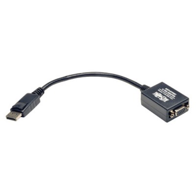 Adaptador Displayport a VGA TRIPP-LITE P134-06N-VGA - Negro, DisplayPort, VGA, Macho/hembra