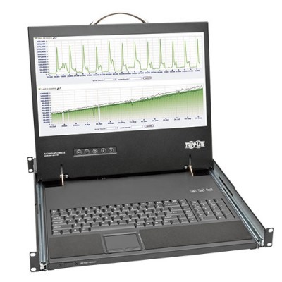 Consola con LCD TRIPP-LITE B021-000-19-SH para Instalación en 1U de Rack de 19" - LCD, 1366 x 768 Pixeles