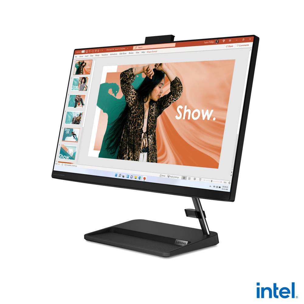 IdeaCentre AIO 3 24IAP7 - Intel® Celeron® 7305, Ram 8 GB, Windows 11 home, 256GB SSD + 1TB HDD, pantalla 23.8 pulgadas.