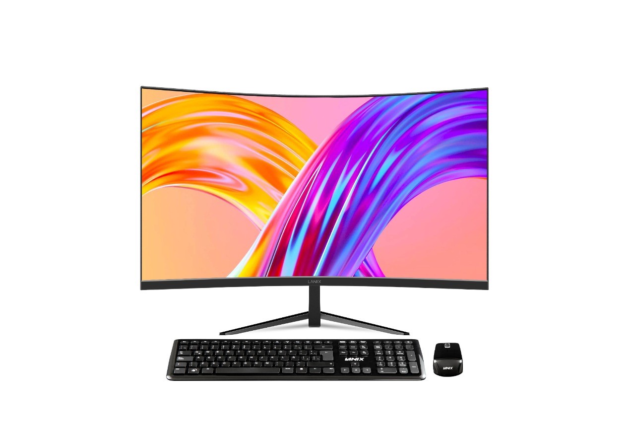 ALL IN ONE LANIX X240 V3. 41578 - PANTALLA CURVA, 23.8 PULGADAS, INTEL CORE I3, 1115G4, 8 GB, 256 GB, WINDOWS 11 PROFESIONAL, 1 AÑO DE GARANTIA CON EL FABRI