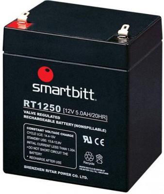 Batería de Reemplazo SMARTBITT SBBA12-4.5 - Negro, 12 V, 4.5 AH