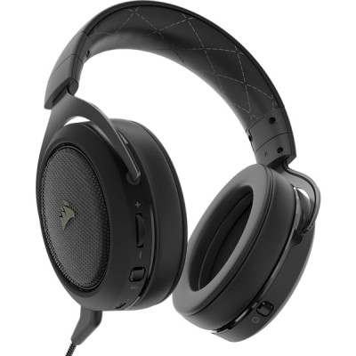 Auricular inalambrico CORSAIR HS70 Black - PC/Juegos, Negro, Inalámbrico y alámbrico, 3.5 mm (1/8") + USB, 1, 8 m