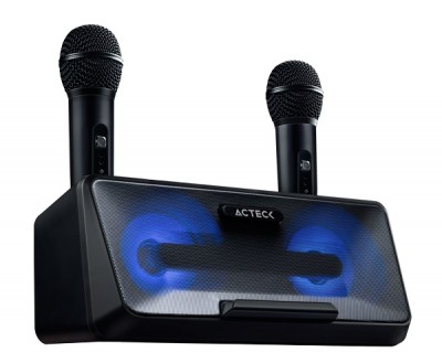 Bocina Sistema de Entretenimiento Karaoke ACTECK AC-926935 - 50 W, Negro, 100 Hz ~ 18 KHz, 2 * 10 W