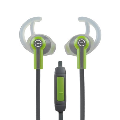 AUDIFONOS DEPORTIVOS IN-EAR CON MICROFONO Easy Line EL-995227 - Verde, 3.5 mm, 1.1 m, Deportivos