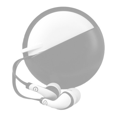 Audífonos IN-EAR Easy Line EL-995241 - gris/blanco, Alámbrico, 3.5 mm, 1.2 m
