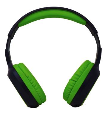 AUDIFONOS OVER-EAR BLUETOOTH NBH-04 PRO ALTA POTENCIA RADIO FM MICRO SD 3.5MML MANOS LIBRES NEGRO/VERDE -