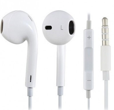 Auricular BROBOTIX - Dentro de oído, Color blanco, Alámbrico