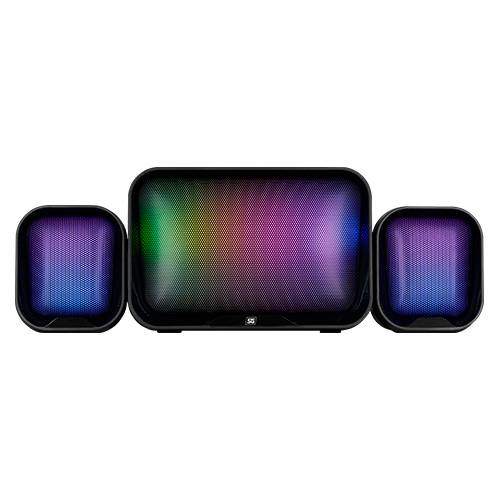 BOCINAS VORAGO  START THE GAME SPK-255 2.1 USB/3.5MM 3W*2 + 10W SUBWOOFER RGB -