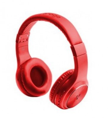 Diadema VORAGO HPB-300-RD - Diadema, Rojo, Bluetooth